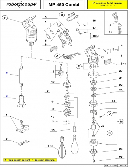 MP450 Combi Spares Page 1